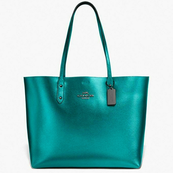🌈⭐RESERVED⭐🌈COACH Town Tote in Viridian